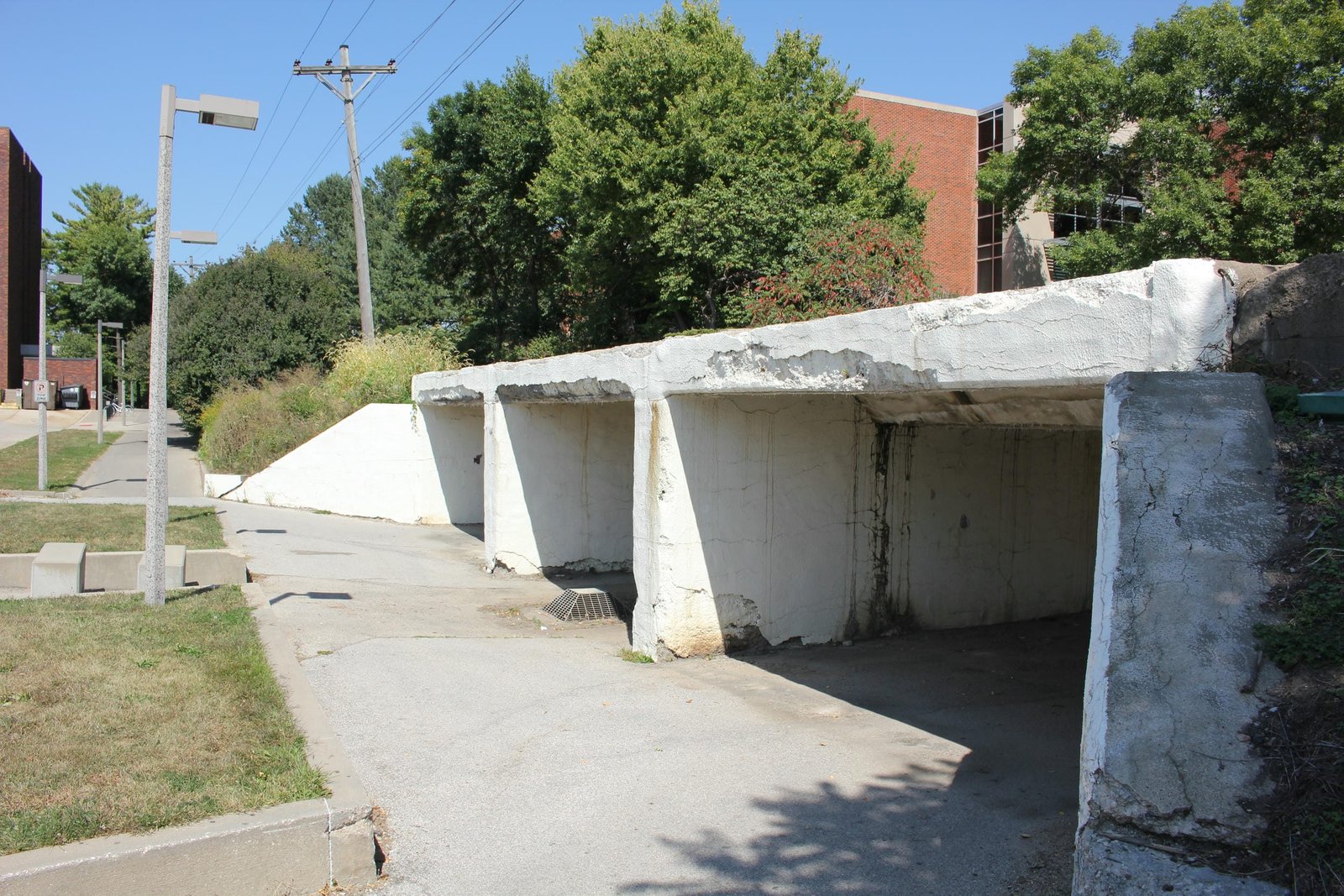 Looking north